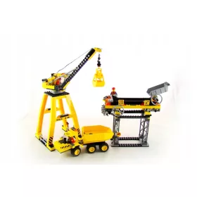 Gradbeni žerjav Lego 7243 na gradbišču mesta