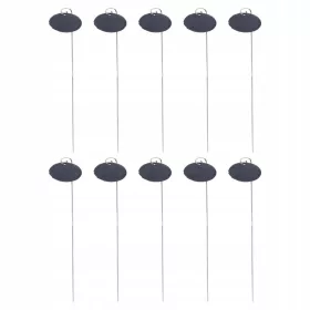    Etikete za rastline 10 kosov visečih etiket iz skrilavca vrtni znaki iz skrilavca za ovalne