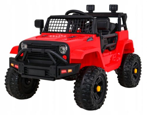 Jeep Nočna vožnja električno vozilo za otroke, Rdeča + Brezplačen Start + EVA