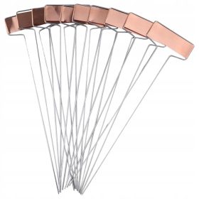    10x bakrene oznake za rastline, vodoodporne oznake za večkratno uporabo, vrtne oznake za rastline