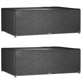   2 vrhunska zaščitna pregrinjala za vrtno pohištvo, 12 obročkov, 230x165x80 cm