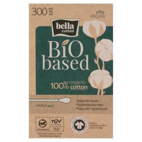 Bella organske papirnate vatirane palčke 300 kosov