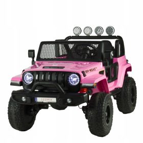   Avto na akumulator Terenski motorji MEGA 4 90 W 24 voltov Usnjena platišča EVA LED