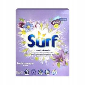   Univerzalni pralni prašek Lavanda in Meta Surf Fresh 5kg 100 pranj