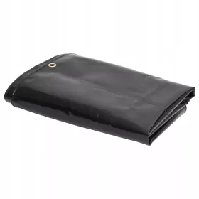 Črna ponjava iz PVC platna, 650 g/m², 3 x 4 m
