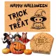 Predpražnik z notranjo in zunanjo gravuro za Halloween