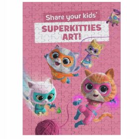  Puzzle 1000 Pcs Super Kitties Lesena sestavljanka