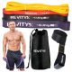 Trakovi za vadbo Revity z oporami 3-39 kg - Komplet 4 močnostnih trakov za vadbo Strong
