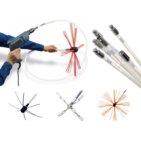 Močan set za čiščenje dimnika CYKLON 12m - 3 GLAVE