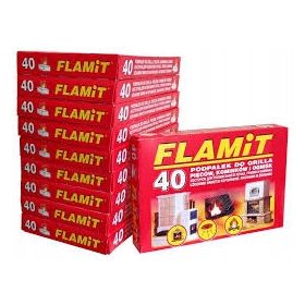    BELA KAMINSKA KOTILNICA FLAMiT 40 kock kurilna kocka za žar