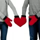 Topli ljubezenski rokavice Froster Love Srce - idealno darilo za Valentinovo! Te romantične rdeče rokavice v obliki srca bodo poskrbele za toploto vaših rok tudi v najhladnejših zimskih dneh, hkrati p