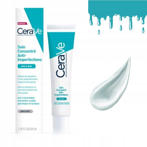Učinkovit Gel Protin Nenavadnosti CeraVe s Kislino AHA in BHA, 40ml