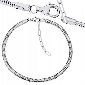   Optimized name: Eleganten modularni zapestnica s srebrno osnovo za kačje obeske

Optimized description: Eleganten in edinstven nakit za dame - modularna zapestnica z osnovo za pritrditev kačjih obesko