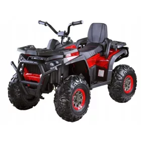   Velik otroški štirikolesnik na akumulator EVA s svetlobnimi kolesi QUAD 4x4