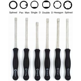  Izvijač za nastavitev uplinjača Pac Man, oblika D, dvojni D, šesterokoten, 21 zob, 7 zob, za majhne 2-taktne motorje