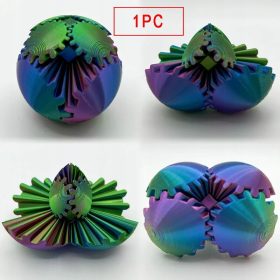    3D natisnjena Gear Ball Cube Fidgeting Toy Kid Stress Lajšanje Stresa Namizna Igrača Namizna