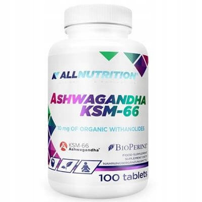 ALLNUTRITION Ashwagandha KSM-66: Zmanjšajte stres z naravnim adaptogenom