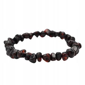 ELEGANTNA ZAPESTNICA z naravnim jantarjem 100% JANTAR