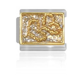   Slovenian Name: Srčkani obesek MAYBEME s bleščečimi detajli

SEO-Optimized Description: 
Ta čudovit srčkani obesek MAYBEME je popoln dodatek k vaši zbirki nakita. Izdelan je iz pozlačenega materiala i