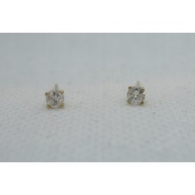  Zlati uhani z BRILLIANTS DIAMANTS 0,26 karata