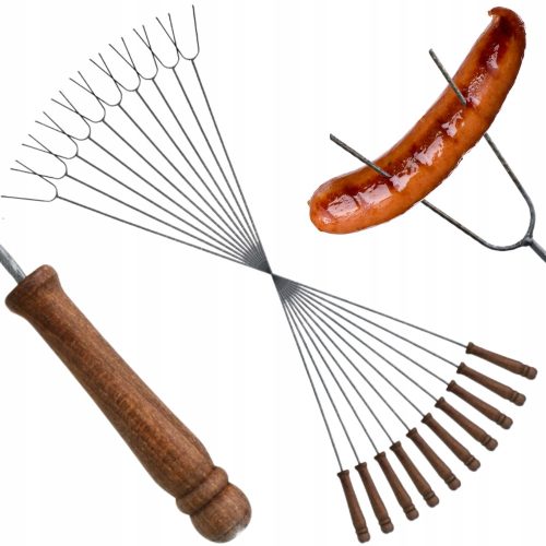  10kom VILICE PALČKE PALČKE ZA ŽAR KLOBASA VRTNE VILICE 96cm