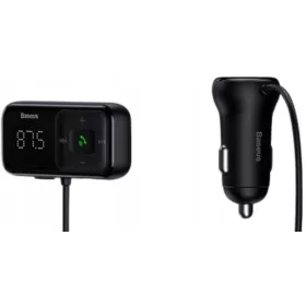    BASEUS FM ODDAJNIK BLUETOOTH AVTOPOLNILEC 2x USB AUX SD 2.1A