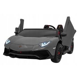   Lamborghini Aventador SV na električni pogon za 2 otroka Sivi motor