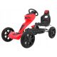 Grand Ride Pedalni Go-Kart za otroke 3+ Rdeč z EVA kolesi in nastavljivim sedežem