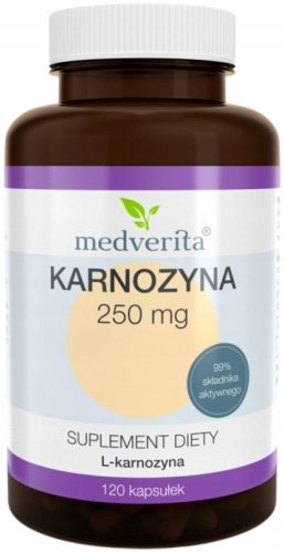 Medverita Karnozin 250 mg - 120 kapsul za zaščito možganov in izboljšanje vida
