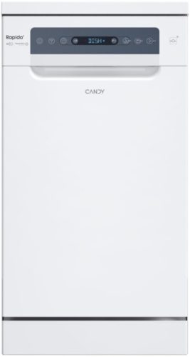  Candy Rapido CF0C7SB0FW pomivalni stroj 10 kompletov, 8 WiFi programov, 45 cm