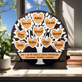 Družinsko drevo z gravuro