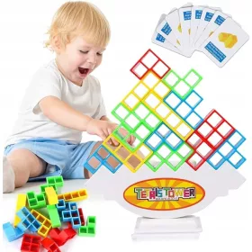 Tetris Puzzle Balancing Blocks Logic Game 64 Blocks