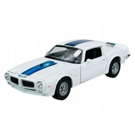   Welly 1972 Pontiac Firebird Trans Am Bela Metalni Model 1:24 - Najnovejši Dodatek za Zbiratelje Avtomobilov