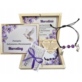 Darilna škatla za birme s spominki