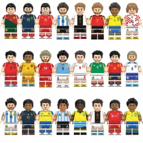 ZESTAW 24 FIGUR NOGOMETAŠEV LEWANDOWSKI RONALDO
