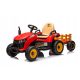AKUMULATORSKI TRAKTOR ZA OTROKE BBH-030 S PRIKOLICO NA DALJINSKO UPRAVLJANJE LED LUČKI