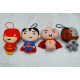 SUPER 4 maskote Superman, The Flash, Cyborg, Lulu