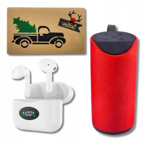   Darilni set za moške - Božični darilni komplet s slušalkami in zvočnikom