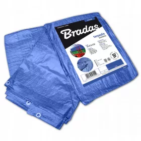 Modra ponjava Bradas 6x10 m, ojačana, 60g