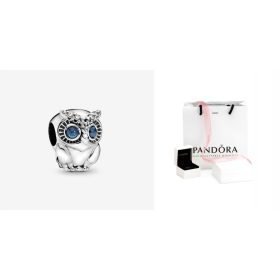 Shiny Owl Charms 798397NBCB s925 Moments Pandora