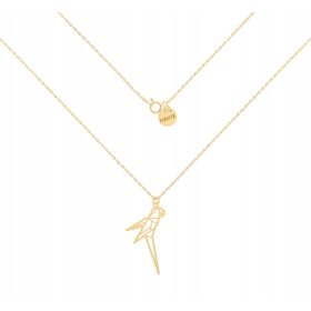  Pozlačena ogrlica s papigo