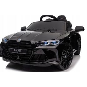   AKUMULATORSKO VOZIČEK BMW M4 12V 14AH, 2X45W, MEHKA EVA KOLESA, ČRNA BARVA