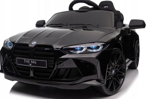 AKUMULATORSKO VOZIČEK BMW M4 12V 14AH, 2X45W, MEHKA EVA KOLESA, ČRNA BARVA