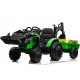 BAGER TRAKTOR Z AKUMULATORJEM 24V Z PRIKOLICO IN DALJINSKIM UPRAVLJANJEM, ZELEN