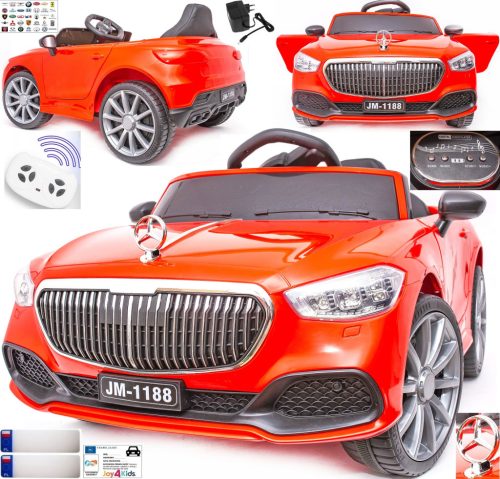 KABRIO OTROŠKI AVTO 12V MERCEDES STYLE LED USNJENI DALJINSKI DALJINSKI