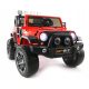 JEEP V12 4X4 2024: DVOSLED, USNJEN, 180W, LED, MP3, VZMETENJE RDEČE