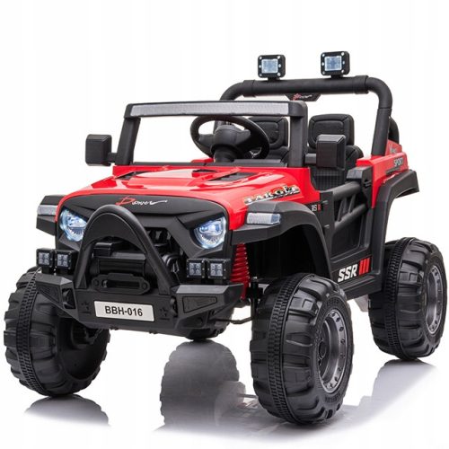 JEEP ELEKTRIČNI AVTO NA AKUMULATOR 12V S KOŽNIMI SEDEŽI IN MEHKIMI PLATIŠČI EVA USB