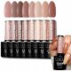 CLARESA POPOLNA NUDE 1-8 HIBRIDNI SET LAKOV ZA NOHTE KOLEKCIJA BEŽ RJAVA