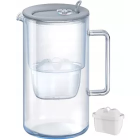    Stekleni filtrirni vrč Aquaphor Glass 2,5l z vložkom Maxfor+ MG, siv