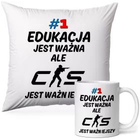   Zestaw Darilo za Igralca Counter Strike CS2 CS:GO Poduszka Kubek